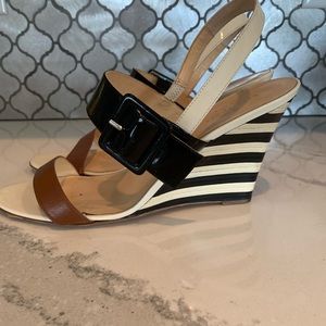 Kate Spade Stripe Wedges